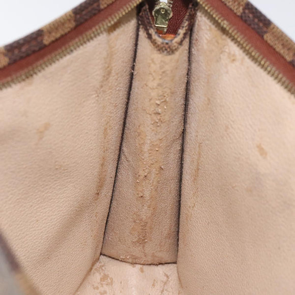 LOUIS VUITTON Damier Ebene Poche Toilette 26 Pouch N47543 LV Auth EC531