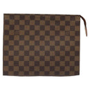 LOUIS VUITTON Damier Ebene Poche Toilette 26 Pouch N47543 LV Auth EC531-13