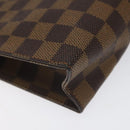 LOUIS VUITTON Damier Ebene Poche Toilette 26 Pouch N47543 LV Auth EC531-14