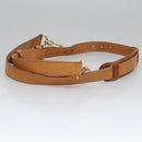 LOUIS VUITTON Adjustable Shoulder Strap Leather 36.2""-43.7"" Beige Auth EC533-5