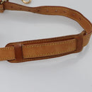 LOUIS VUITTON Adjustable Shoulder Strap Leather 36.2""-43.7"" Beige Auth EC533-6