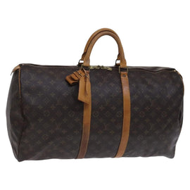 LOUIS VUITTON Monogram Keepall 55 Boston Bag M41424 LV Auth EC541