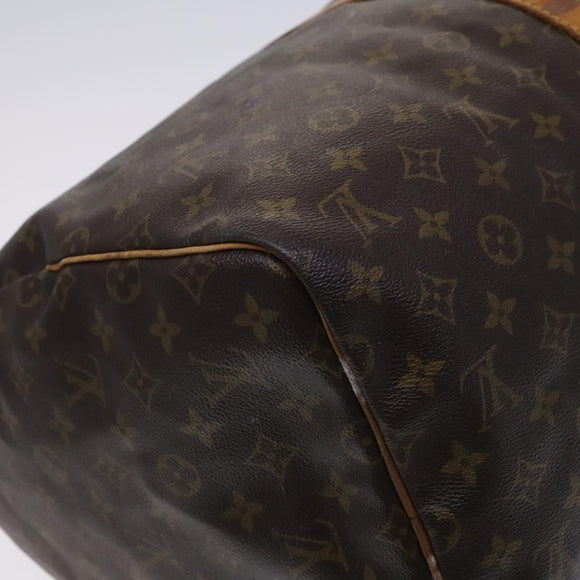 LOUIS VUITTON Monogram Keepall 55 Boston Bag M41424 LV Auth EC541