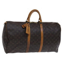 LOUIS VUITTON Monogram Keepall 55 Boston Bag M41424 LV Auth EC541-1