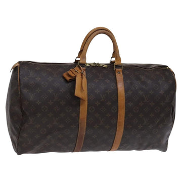 LOUIS VUITTON Monogram Keepall 55 Boston Bag M41424 LV Auth EC541