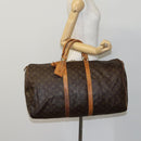 LOUIS VUITTON Monogram Keepall 55 Boston Bag M41424 LV Auth EC541-22