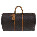 LOUIS VUITTON Monogram Keepall 55 Boston Bag M41424 LV Auth EC541-13