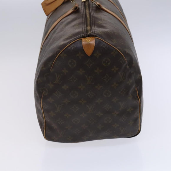 LOUIS VUITTON Monogram Keepall 55 Boston Bag M41424 LV Auth EC541