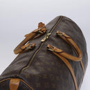 LOUIS VUITTON Monogram Keepall 55 Boston Bag M41424 LV Auth EC541-6