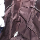 BURBERRY Nova Check Blue Label Hand Bag Canvas Leather Beige Auth EC545-17