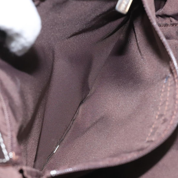 BURBERRY Nova Check Blue Label Hand Bag Canvas Leather Beige Auth EC545