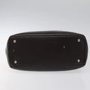 BURBERRY Nova Check Blue Label Hand Bag Canvas Leather Beige Auth EC545-5