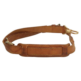 LOUIS VUITTON Adjustable Shoulder Strap Leather 31.9""-39"" Beige LV Auth EC546 - 0