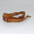 LOUIS VUITTON Adjustable Shoulder Strap Leather 31.9""-39"" Beige LV Auth EC546-5