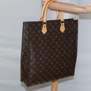 LOUIS VUITTON Monogram Sac Plat Hand Bag M51140 LV Auth EC550-19