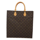LOUIS VUITTON Monogram Sac Plat Hand Bag M51140 LV Auth EC550-3