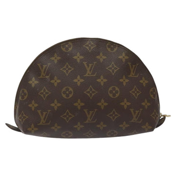 LOUIS VUITTON Monogram Trousse Demi Ronde Cosmetic Pouch M47520 LV Auth EC555 - 0