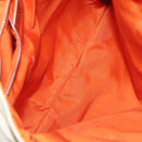 PRADA Hand Bag Canvas Beige Silver Auth EC559-16