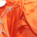 PRADA Hand Bag Canvas Beige Silver Auth EC559-17