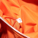 PRADA Hand Bag Canvas Beige Silver Auth EC559-20