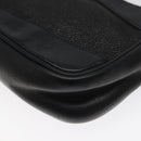 GUCCI Web Sherry Line Accessory Pouch Canvas Black Red Green 92821 Auth EC563-10