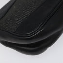 GUCCI Web Sherry Line Accessory Pouch Canvas Black Red Green 92821 Auth EC563-13