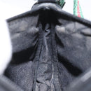 GUCCI Web Sherry Line Accessory Pouch Canvas Black Red Green 92821 Auth EC563-19