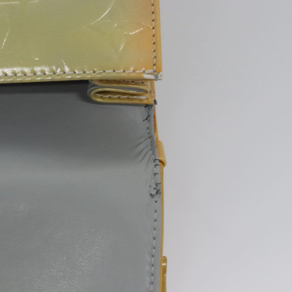 LOUIS VUITTON Monogram Vernis Spring Street Hand Bag Gris M91029 LV Auth EC572