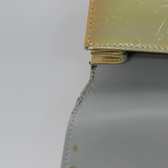 LOUIS VUITTON Monogram Vernis Spring Street Hand Bag Gris M91029 LV Auth EC572