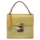 LOUIS VUITTON Monogram Vernis Spring Street Hand Bag Gris M91029 LV Auth EC572-13