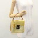 LOUIS VUITTON Monogram Vernis Spring Street Hand Bag Gris M91029 LV Auth EC572-24