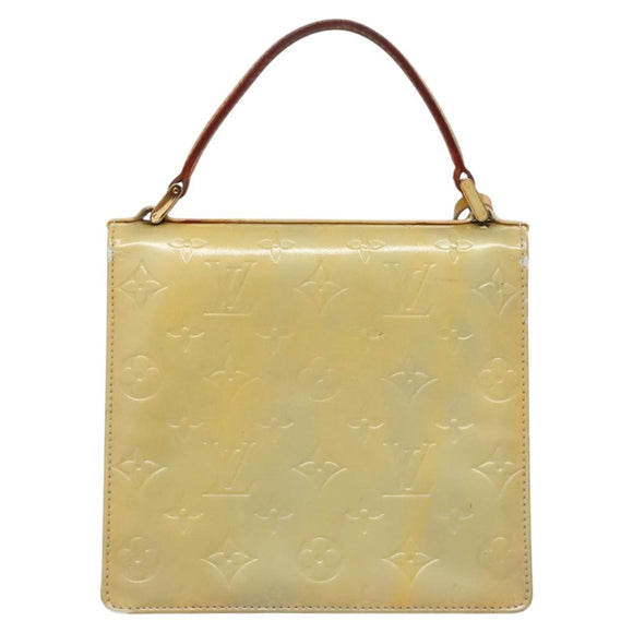 LOUIS VUITTON Monogram Vernis Spring Street Hand Bag Gris M91029 LV Auth EC572