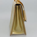 LOUIS VUITTON Monogram Vernis Spring Street Hand Bag Gris M91029 LV Auth EC572-4