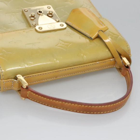 LOUIS VUITTON Monogram Vernis Spring Street Hand Bag Gris M91029 LV Auth EC572