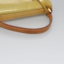 LOUIS VUITTON Monogram Vernis Spring Street Hand Bag Gris M91029 LV Auth EC572-7