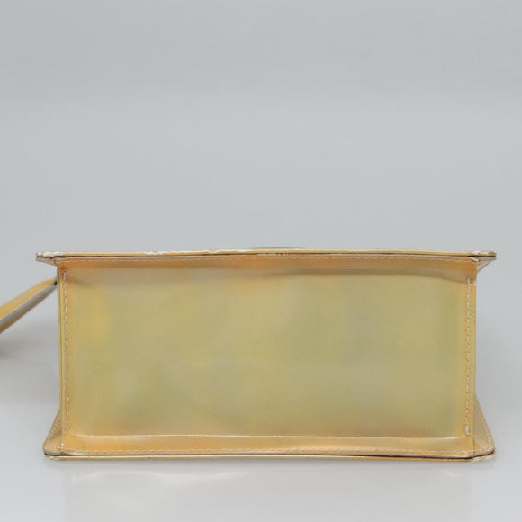 LOUIS VUITTON Monogram Vernis Spring Street Hand Bag Gris M91029 LV Auth EC572