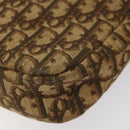 Christian Dior Trotter Canvas Shoulder Bag Brown Auth EC573-9