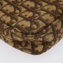 Christian Dior Trotter Canvas Shoulder Bag Brown Auth EC573-16