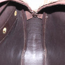 Christian Dior Trotter Canvas Shoulder Bag Brown Auth EC573-19