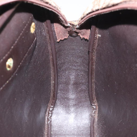 Christian Dior Trotter Canvas Shoulder Bag Brown Auth EC573