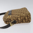 Christian Dior Trotter Canvas Shoulder Bag Brown Auth EC573-4