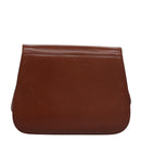 Salvatore Ferragamo Gancini Shoulder Bag Leather Brown Gold Auth EC575-3