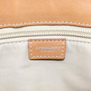 BURBERRY Nova Check Hand Bag PVC Beige Auth EC590-15