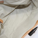 BURBERRY Nova Check Hand Bag PVC Beige Auth EC590-16