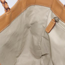 BURBERRY Nova Check Hand Bag PVC Beige Auth EC590-18