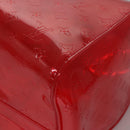 LOUIS VUITTON Monogram Vinyl Keepall Bandouliere 50 Bag Red M41416 Auth ec591SAM-15