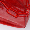 LOUIS VUITTON Monogram Vinyl Keepall Bandouliere 50 Bag Red M41416 Auth ec591SAM-21