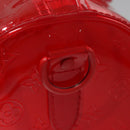 LOUIS VUITTON Monogram Vinyl Keepall Bandouliere 50 Bag Red M41416 Auth ec591SAM-23