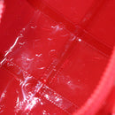 LOUIS VUITTON Monogram Vinyl Keepall Bandouliere 50 Bag Red M41416 Auth ec591SAM-10