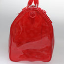 LOUIS VUITTON Monogram Vinyl Keepall Bandouliere 50 Bag Red M41416 Auth ec591SAM-4